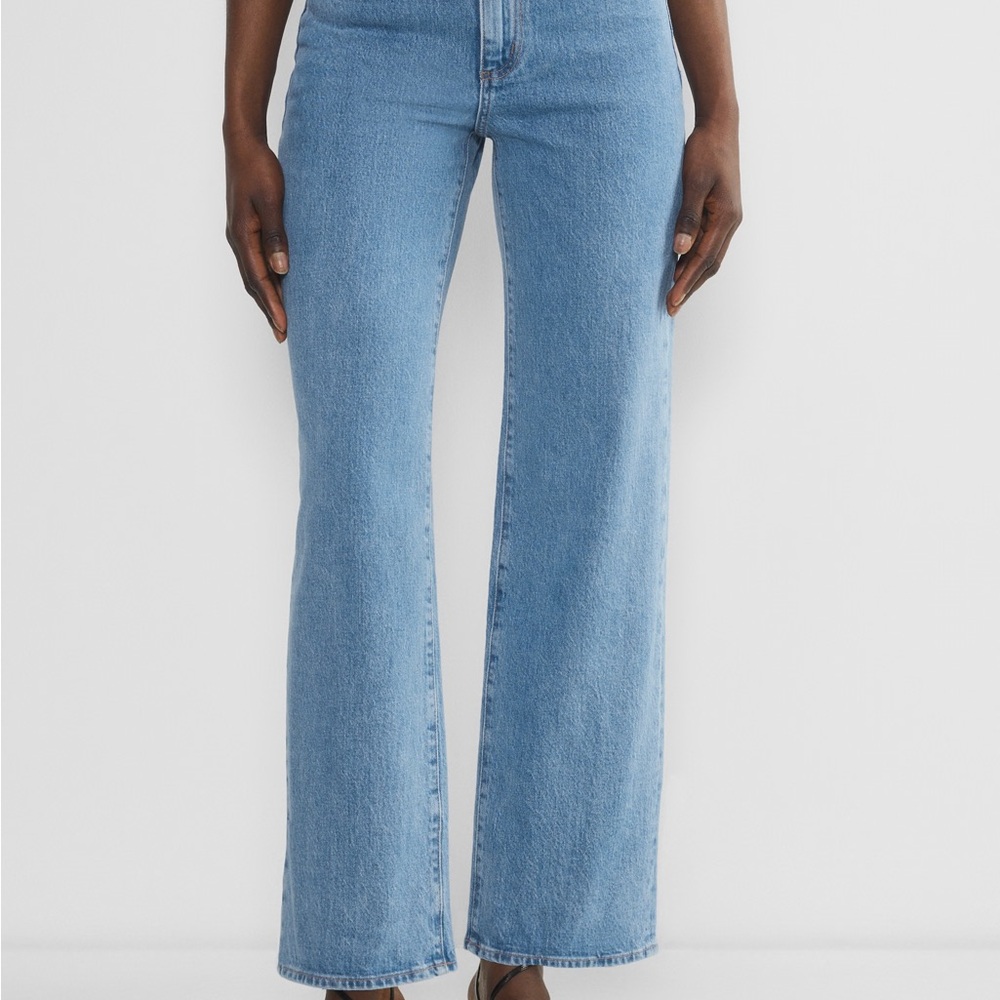 Denim Forum Classic Light Blue Wide-Leg Jeans